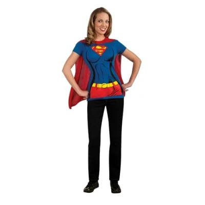 Afbeelding van Rubie&#039;s DC Comics Super Girl, T shirt met cape, kostuum