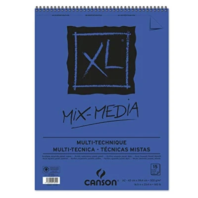 Image de Canson Album XL Mix Media 300g A2 15 feuilles.