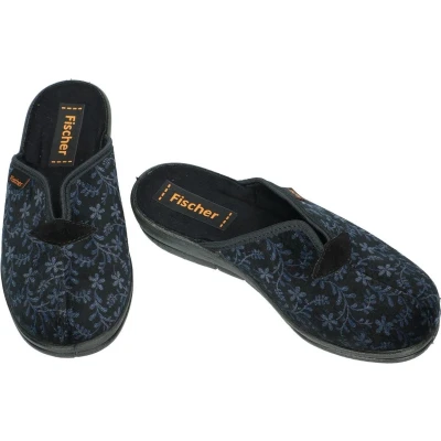 Afbeelding van Fischer Dames blauw donker pantoffels maat 38