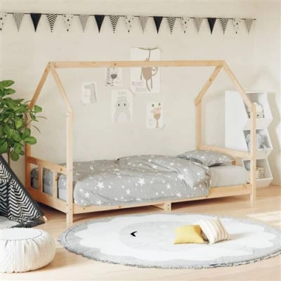 Afbeelding van Kinderbedframe 70X140 cm Massief Grenenhout 90 x 200 / Naturel