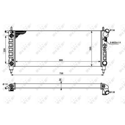 Afbeelding van Radiateur NRF 50242