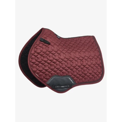 Image de LeMieux Tapis de Selle Crystal Suede Saut Bordeaux S/M