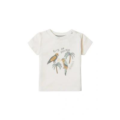 Afbeelding van Noppies Benwood Tshirt print voor kinderen, Maat: 74, Whitecap gray