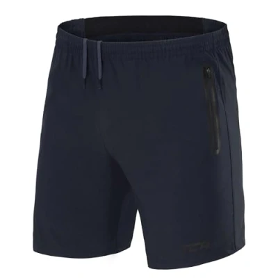 Afbeelding van TCA Elite Tech lichte sport of hardloopshort met ritszakken voor heren, Donkerblauw