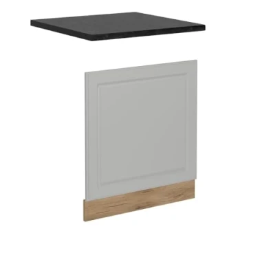 Afbeelding van Vicco Voorpaneel vaatwasser R Line, Wit Landhuis/Krachtige eik goud, 60 cm , WB Antraciet