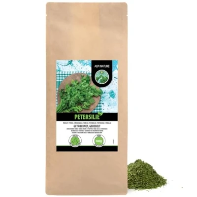 Image de Alpi Nature Persil Séché 500g, Feuilles de Séchées et Frottées, Épice pour la Cuisine