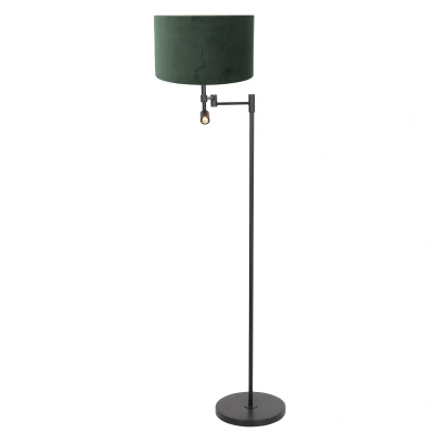 Afbeelding van Steinhauer Vloerlamp Stang met Leeslamp Velours Groen
