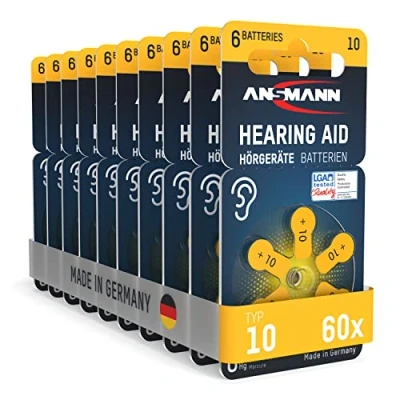 Afbeelding van Ansmann type 10 gehoorbatterijen 60x