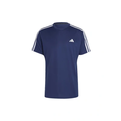 Afbeelding van adidas Performance Train Essentials 3STRIPE Tshirt Sport Dark blue white, Heren, Maat: XL, white