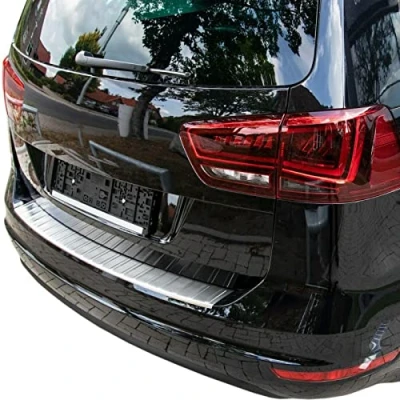 Afbeelding van Mat roestvrij staal bumperbescherming compatibel met VW Sharan II, Seat Alhambra II vanaf 2010 Topkwaliteit van het merk RECAMBO