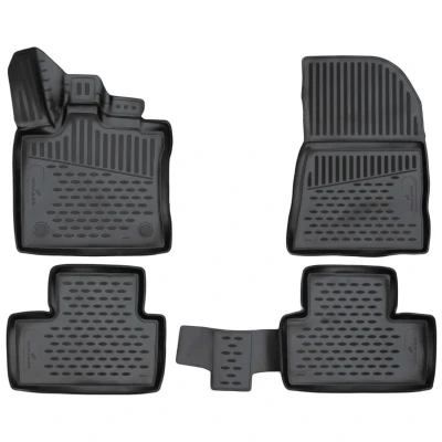 Afbeelding van WALSER XTR 75165 Vloermatset Rubber voor en achter Zwart Op maat gemaakt