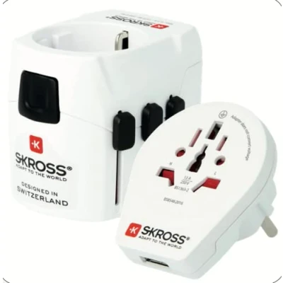 Afbeelding van Skross 1302555 Reisstekker Pro Light 3xUSB World