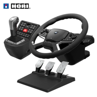 Image de Volant gaming Hori Force Feedback Truck Control System pour PC Noir