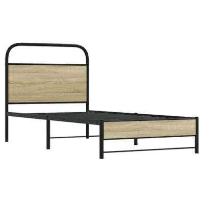Afbeelding van vidaXL Bedframe zonder matras bewerkt hout sonoma eikenkleur 80x200 cm