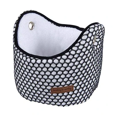 Afbeelding van Baby&#039;s Only Gebreide commodemandje Opbergmandje Commode organizer Babykamer accessoires Sun Wit/Zwart