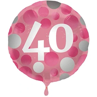 Afbeelding van Folat Folieballon Glossy Pink 40 45 cm