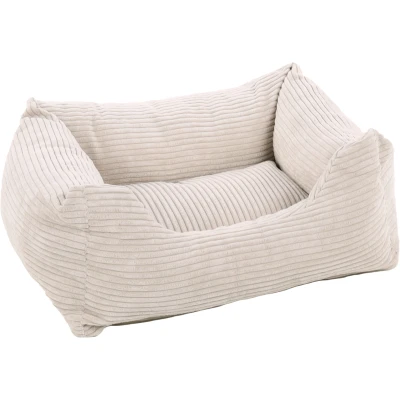 Afbeelding van Flamingo Velluto Mand Honden Rechthoekig+rits Beige 65x50x20cm 1st