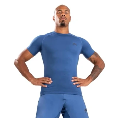 Afbeelding van Venum Contender Men’s Short Sleeve Rashguard Blue XL