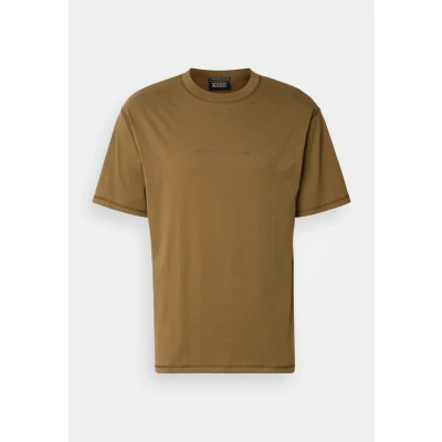 Afbeelding van Scotch &amp; Soda Seasonal CORE Front Chest LOGO Tshirt basic, Heren, Maat: Small, Golden brown