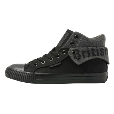 Afbeelding van British Knights ROCO Sneakers hoog, Heren, Maat: 44, black dk grey Kunststof/ textiel