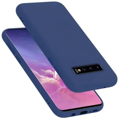 Afbeelding van Cadorabo Hoesje geschikt voor Samsung Galaxy S10 5G in LIQUID BLAUW Beschermhoes gemaakt van flexibel TPU silicone Case Cover