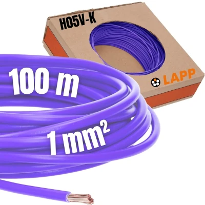 Afbeelding van LAPP 4510073 Draad H05V K 1 x mm² Violet 100 m