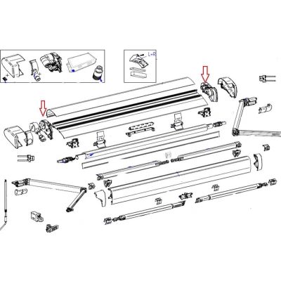 Afbeelding van Thule 6300 Binnenkap LH+RH Antraciet