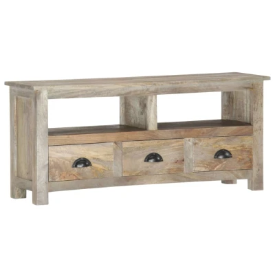 Afbeelding van Tv meubel 110x30x50 cm massief mangohout