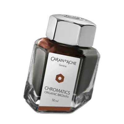 Afbeelding van Caran d&#039;Ache Inktpot Organic Brown 50ml Gratis graveren