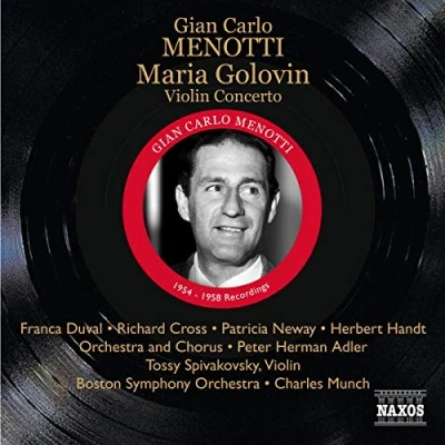 Afbeelding van Tossy Spirakovsky, Boston Symphony Orchestra, Charles Munch Menotti: Maria Golovin (2 CD)