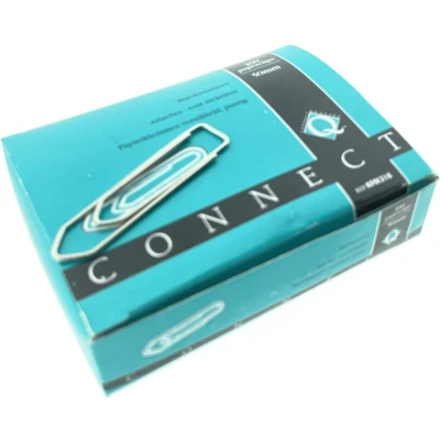 Afbeelding van Q CONNECT papierklemmen, 50 mm, doos van 100 stuks