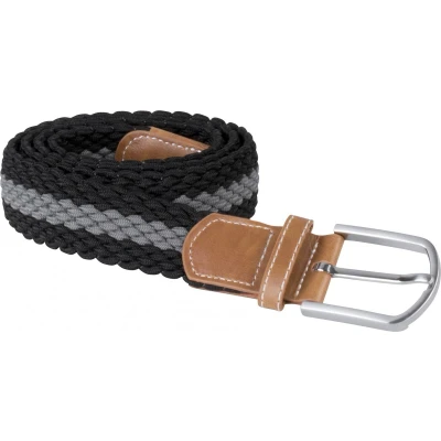 Afbeelding van K up Elastische gevlochten riem KP805 Black / Mid Grey