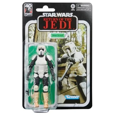 Afbeelding van Hasbro Star Wars Actiefiguur Biker Scout 15 cm Episode VI 40th Anniversary Black Series Multicolours