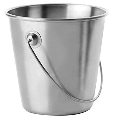 Afbeelding van Ibili 711809 emmer, roestvrij staal, grijs, 9 cm