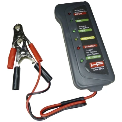 Afbeelding van HP Autozubehör Accutester 12 V Accutest, Controle lichtmachine, Laadcontrole 23.5 cm x 14 2.5