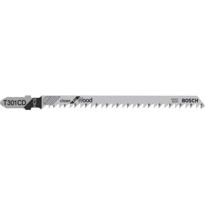 Afbeelding van Bosch Decoupeerzaagblad hardhout T 301 CD blister van 5 zaagjes