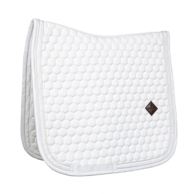 Image de Kentucky Tapis de Selle Glitter Rope Dressage blanc/blanc Full