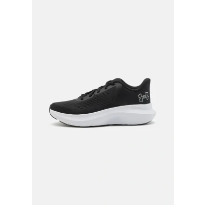 Afbeelding van Under Armour Charged Rogue 5 Hardloopschoenen voor op de weg, Dames, Maat: 43, Black/white Textiel/ synthetisch