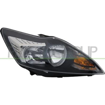 Afbeelding van PRASCO FD4264913 Koplampen rechts H7, H1 Chroom/zwart Met regelmotor voor LWR FORD: FOCUS 2, 2 Kombi, Cabriolet