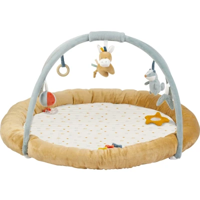 Afbeelding van Nattou Felix &amp; Leo Speeltapijt met Bogen 90 cm Donker warm beige