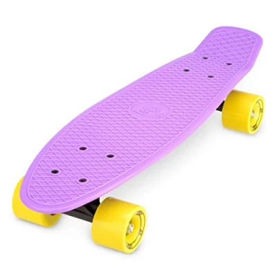Afbeelding van Xootz Penny Board Mini Cruiser Skateboard Levendig Paars 56 cm (22 inch) Kinderen/Jongens/Meisjes