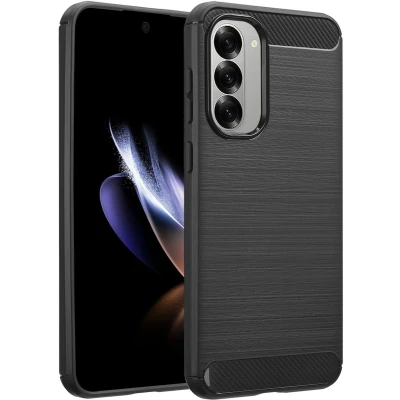 Afbeelding van imoshion Hoesje Geschikt voor Samsung Galaxy A56 Siliconen Brushed Backcover Zwart
