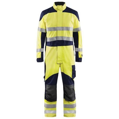 Image de Combinaison multinormes inhérent jaune fluorescent/marine