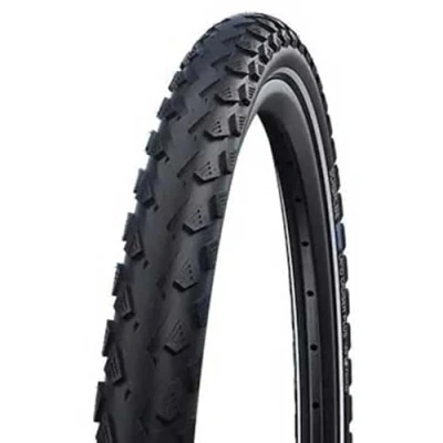 Afbeelding van Schwalbe Draadband Land Cruiser Plus PunctureGuard Reflectie 28 x 1.6 inch / 42 622 Green Compound Zwart
