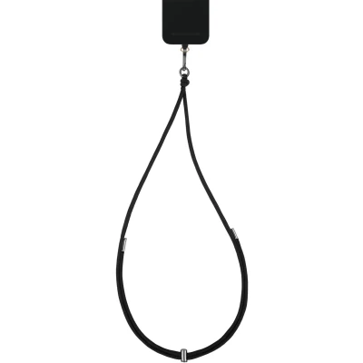Afbeelding van iDeal of Sweden Cord Phone Strap Universal Coal Black