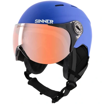 Afbeelding van Typhoon Visor Skihelm Matte Blue 200 S Blauw Skihelmen