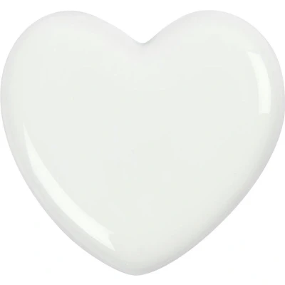 Afbeelding van Creotime Porseleinen Hartje 6,5 X 1 Cm Wit