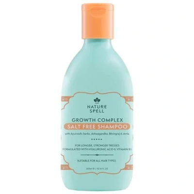 Afbeelding van Nature Spell Haargroeishampoo, 300 ml, sulfaatvrije shampoo, verrijkt met ayurvedische kruiden, stimuleert de gezonde haargroei, geschikt voor alle soorten