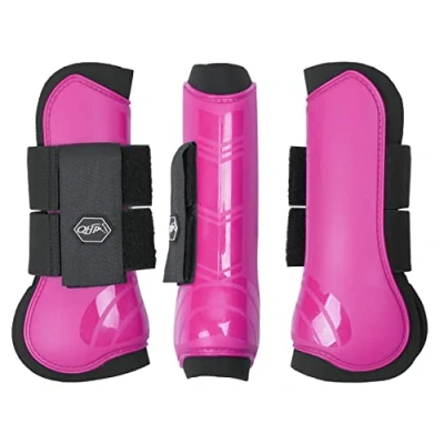 Afbeelding van QHP Peesbeschermers fuchsia maat:pony