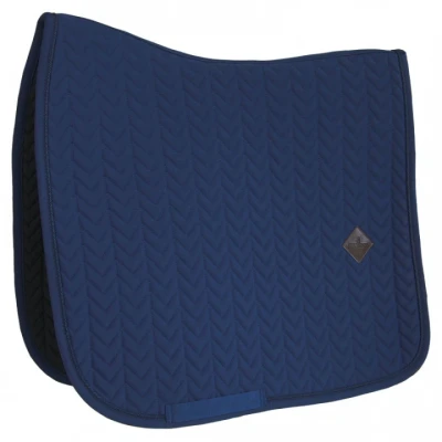 Afbeelding van Kentucky Zadeldekje Fishbone Dressuur Navy Full